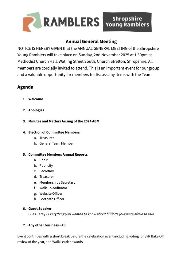 AGM Agenda